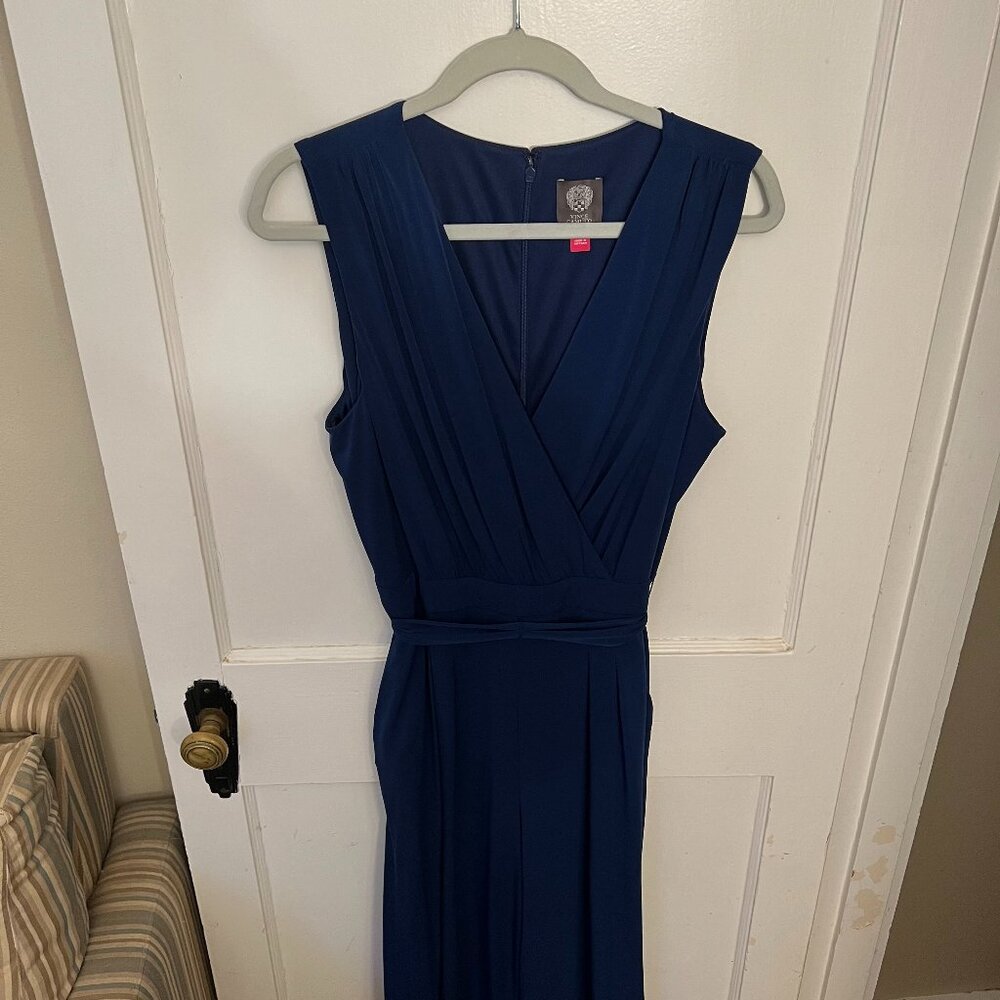Vince Camuto Faux Wrap Jersey Jumpsuit
